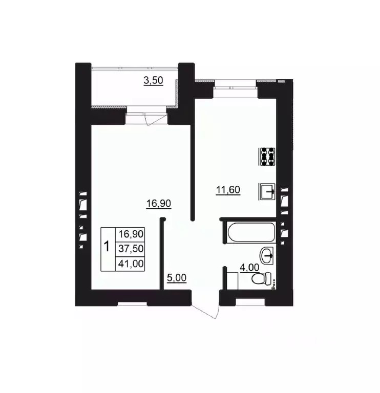 1-к кв. Волгоградская область, Волгоград Варшавская ул., 10 (41.0 м) - Фото 1