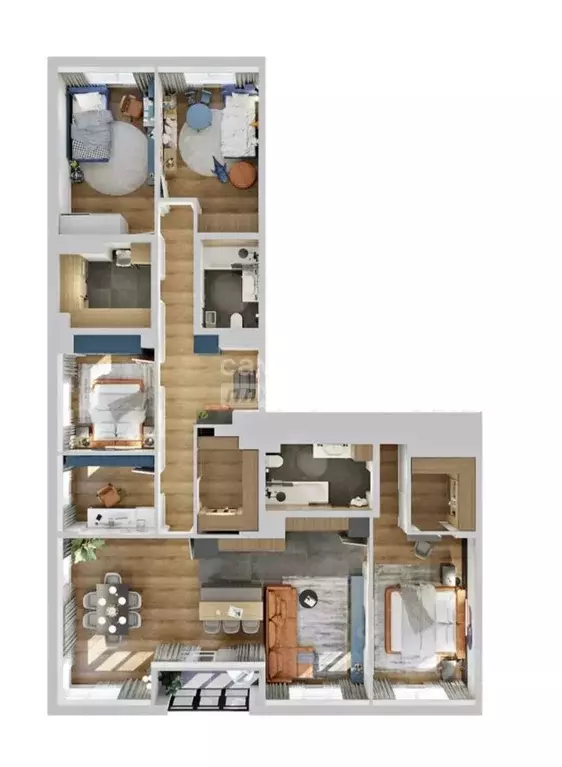 4-к кв. Иркутская область, Иркутск наб. Верхняя, 169 (156.0 м) - Фото 1