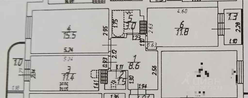 2-к кв. Ленинградская область, Всеволожский район, пос. Бугры ул. ... - Фото 2