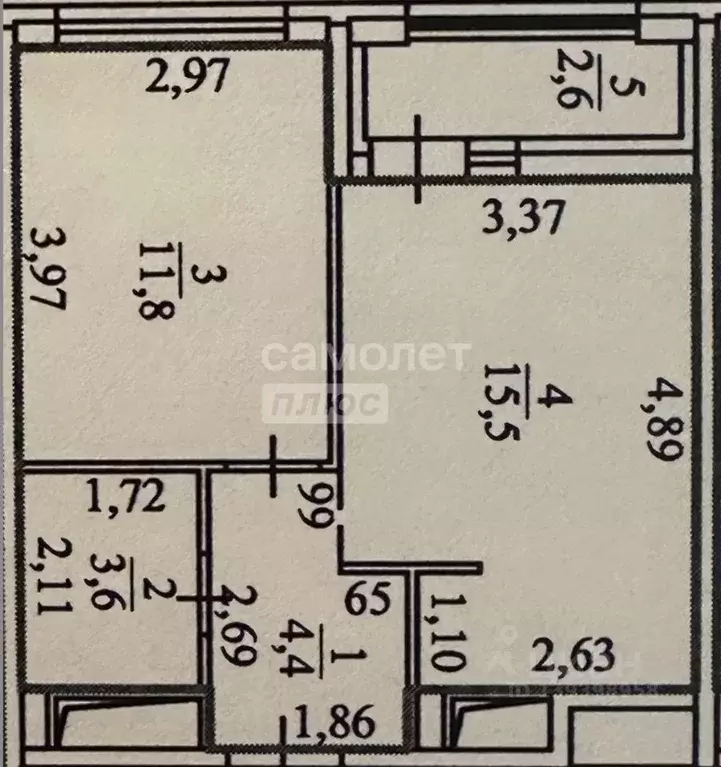 1-к кв. Тюменская область, Тюмень ул. Андрея Приказнова, 7 (37.0 м) - Фото 2