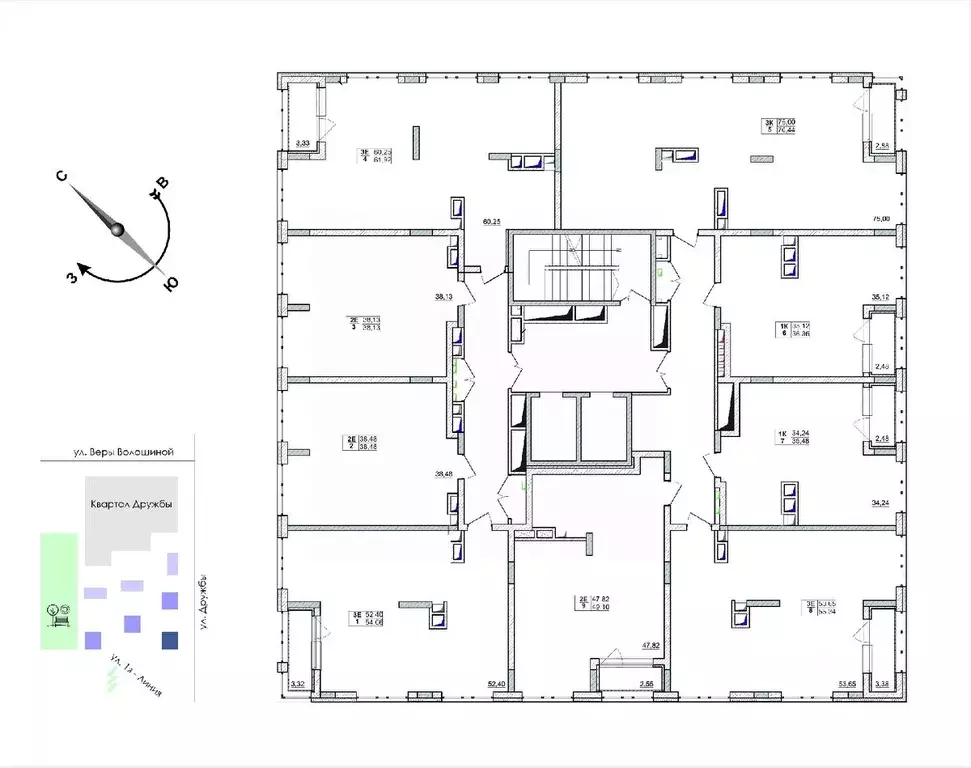 1-к кв. Кемеровская область, Кемерово ул. Дружбы, 11 (34.24 м) - Фото 2