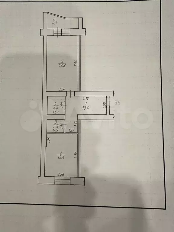 1-к. квартира, 48,6 м, 8/9 эт. - Фото 0