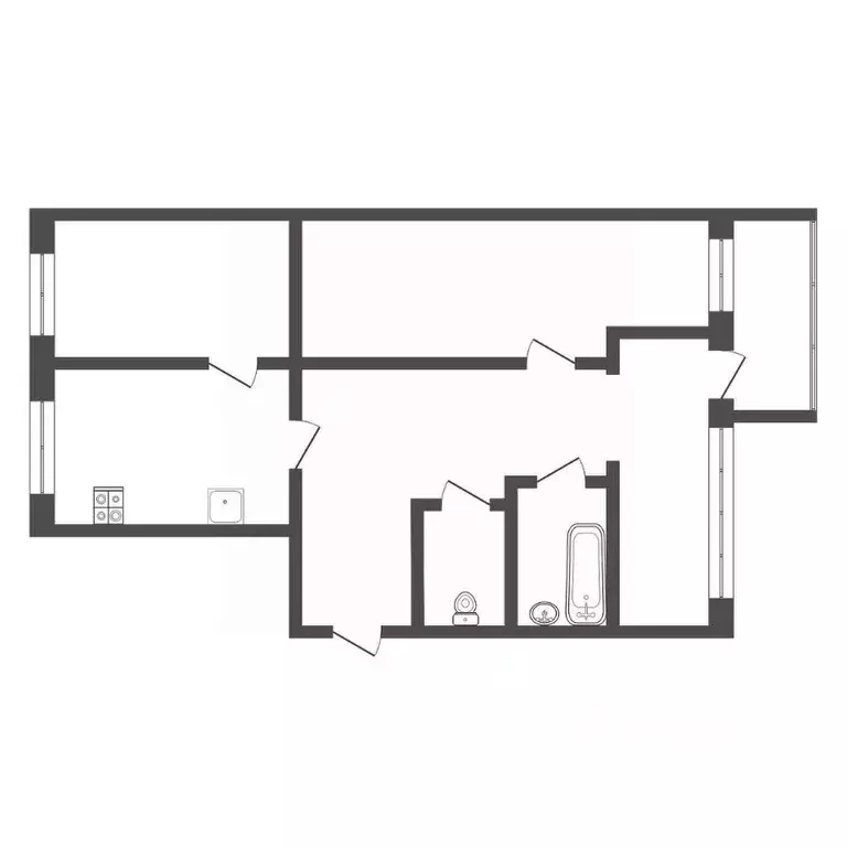 3-к кв. Тульская область, Узловая ул. Завенягина, 26 (61.1 м) - Фото 1