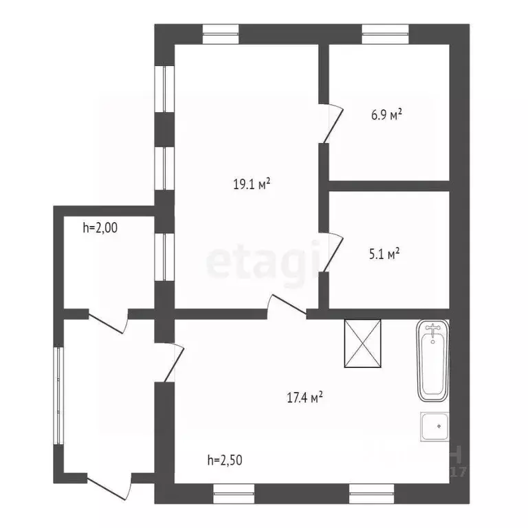 Дом в Брянская область, Карачев ул. Луначарского (70 м) - Фото 2
