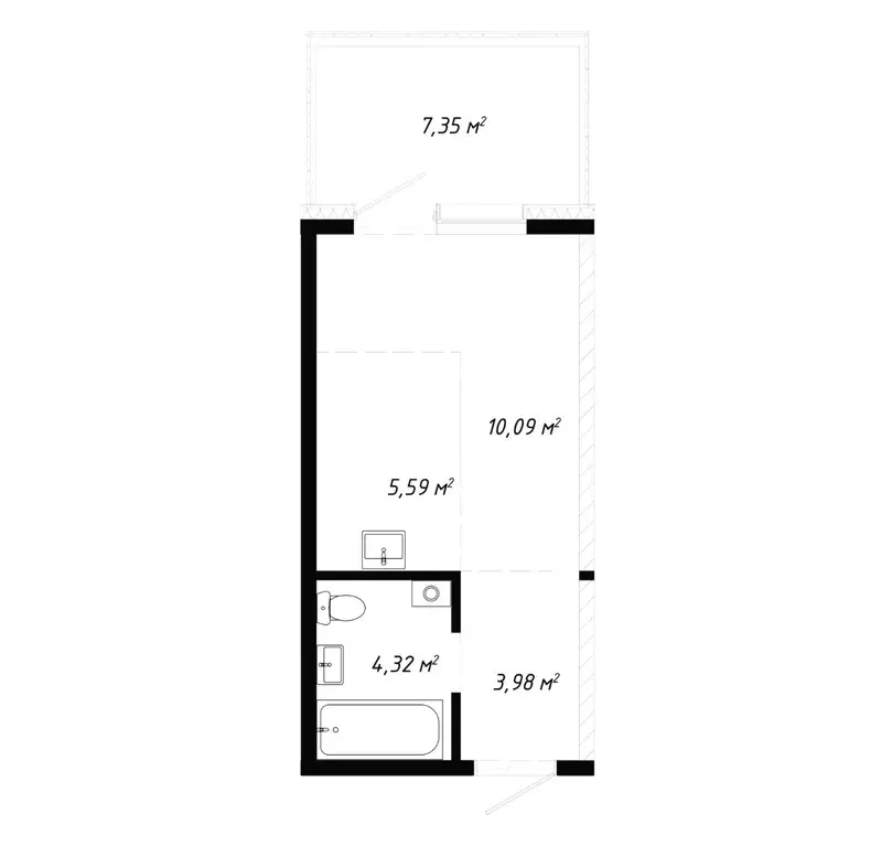 1-к кв. Иркутская область, Иркутск Правобережный округ, Кино жилой ... - Фото 1