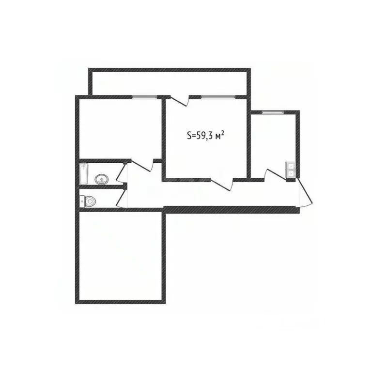 3-к кв. Алтайский край, Бийск ул. Георгия Прибыткова, 1 (59.3 м) - Фото 1