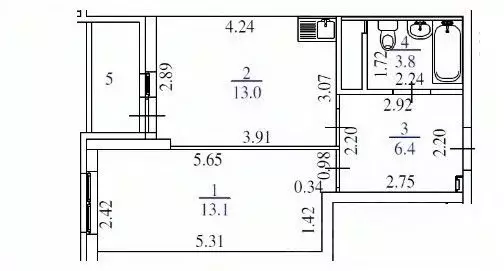 1-к кв. Свердловская область, Екатеринбург ул. Краснолесья, 108/3 ... - Фото 1