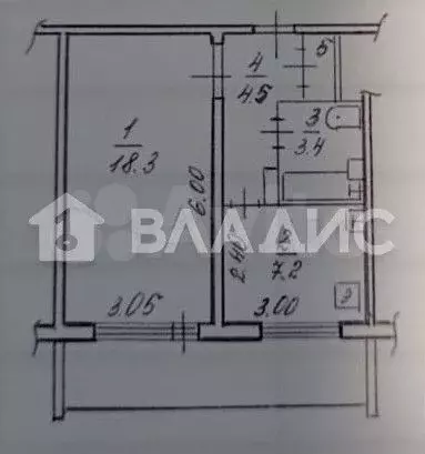 1-к. квартира, 39,4 м, 9/9 эт. - Фото 0