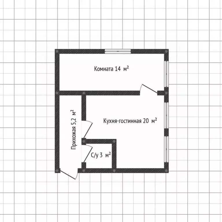 2-к кв. Адыгея, Майкоп ул. 2-я Кирпичная, 3 (42.2 м) - Фото 2