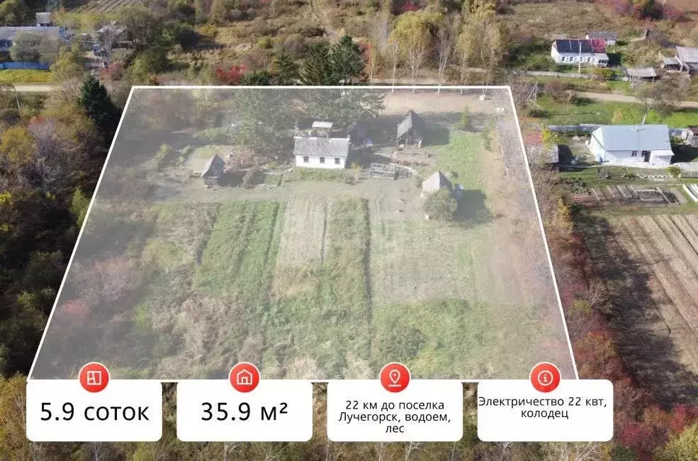 Дом в Приморский край, Пожарский муниципальный округ, с. Нагорное ул. ... - Фото 1