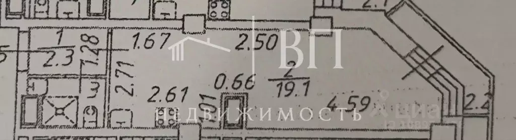 Студия Санкт-Петербург ул. Орджоникидзе, 52 (23.6 м) - Фото 2