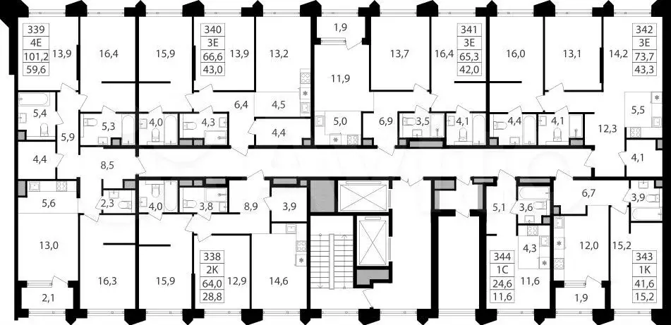 Квартира-студия, 24,6м, 10/17эт. - Фото 1