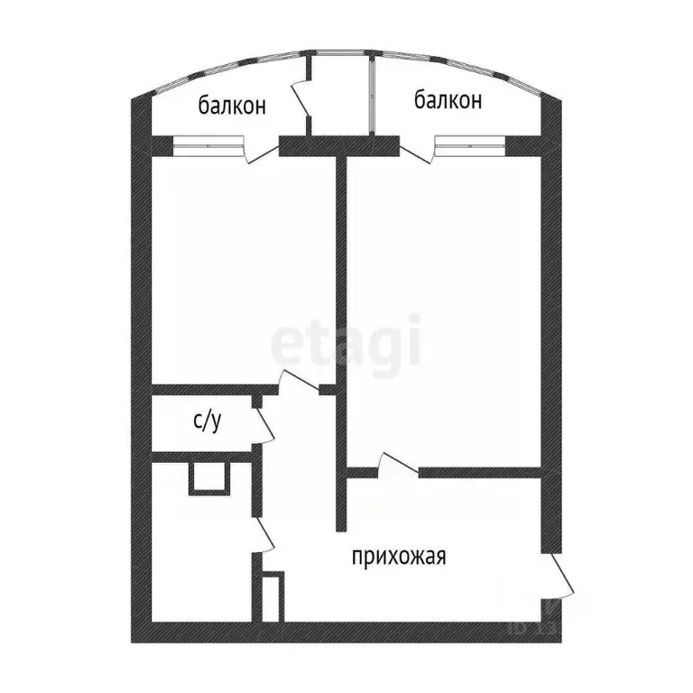 1-к кв. Ханты-Мансийский АО, Сургут Университетская ул., 11 (57.8 м) - Фото 2