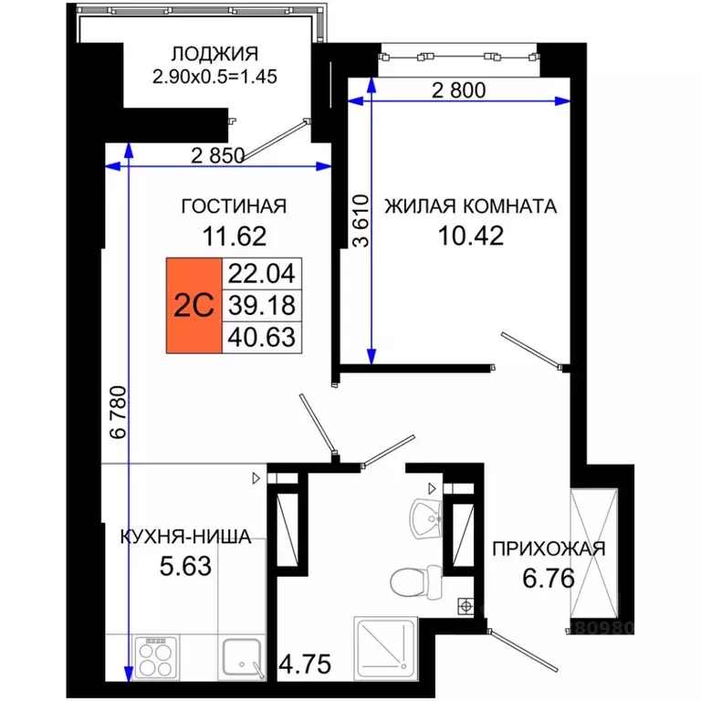 1-к кв. Ростовская область, Ростов-на-Дону Элеваторный пер., 6/2Б ... - Фото 0