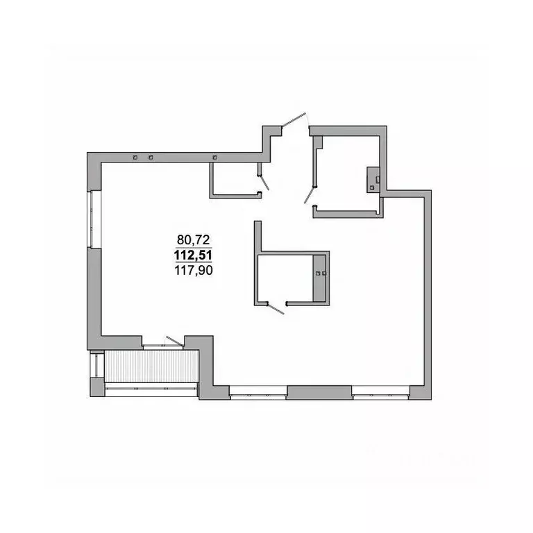 3-к кв. Новосибирская область, Новосибирск ул. Сеченова, 13 (117.9 м) - Фото 0