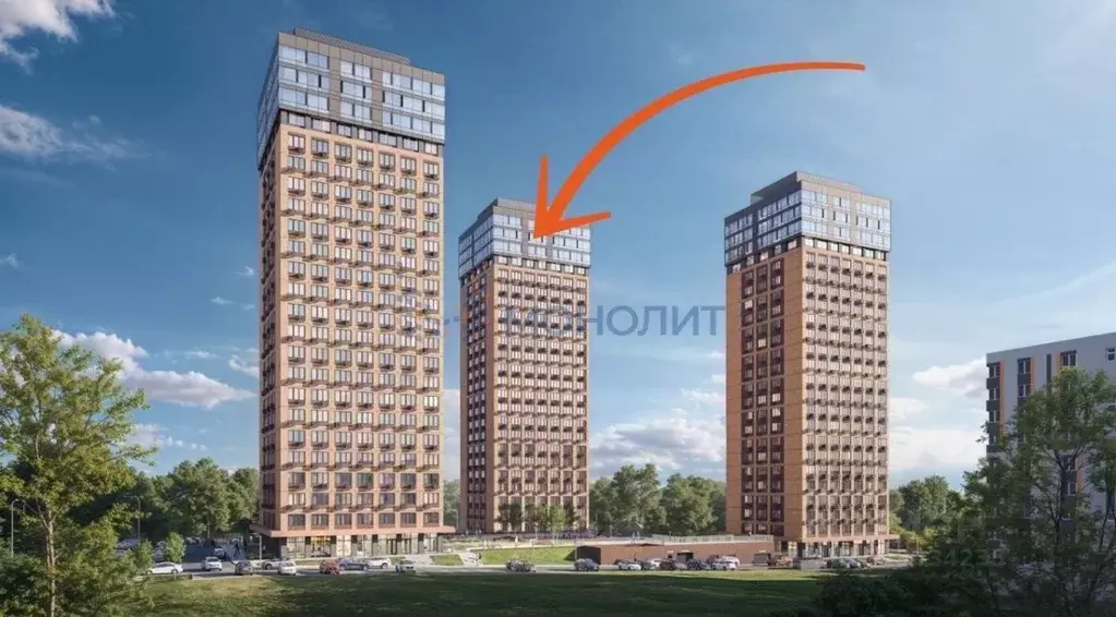 1-к кв. Нижегородская область, Нижний Новгород Казанское ш., 2 (45.67 ... - Фото 2