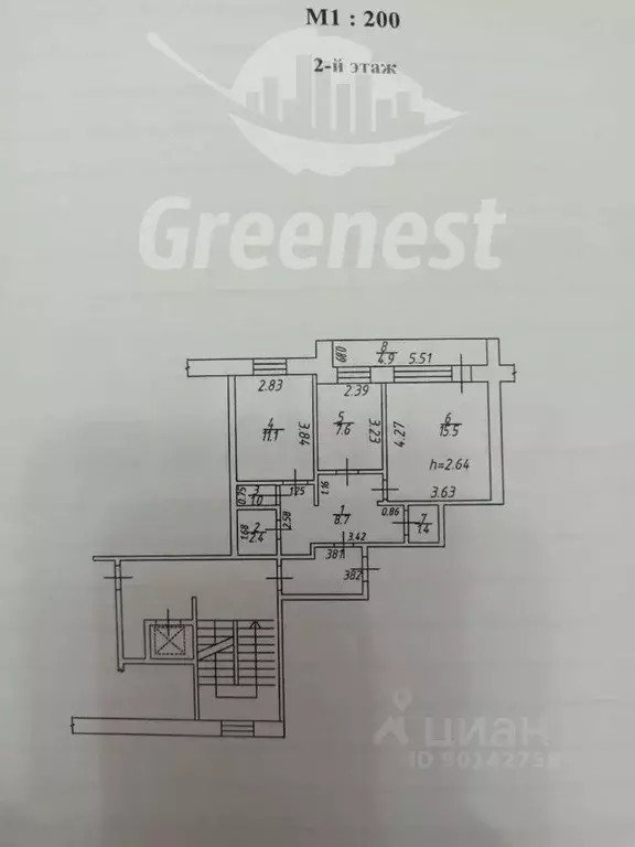 2-к кв. Иркутская область, Иркутск Байкальская ул., 330А (47.0 м) - Фото 2