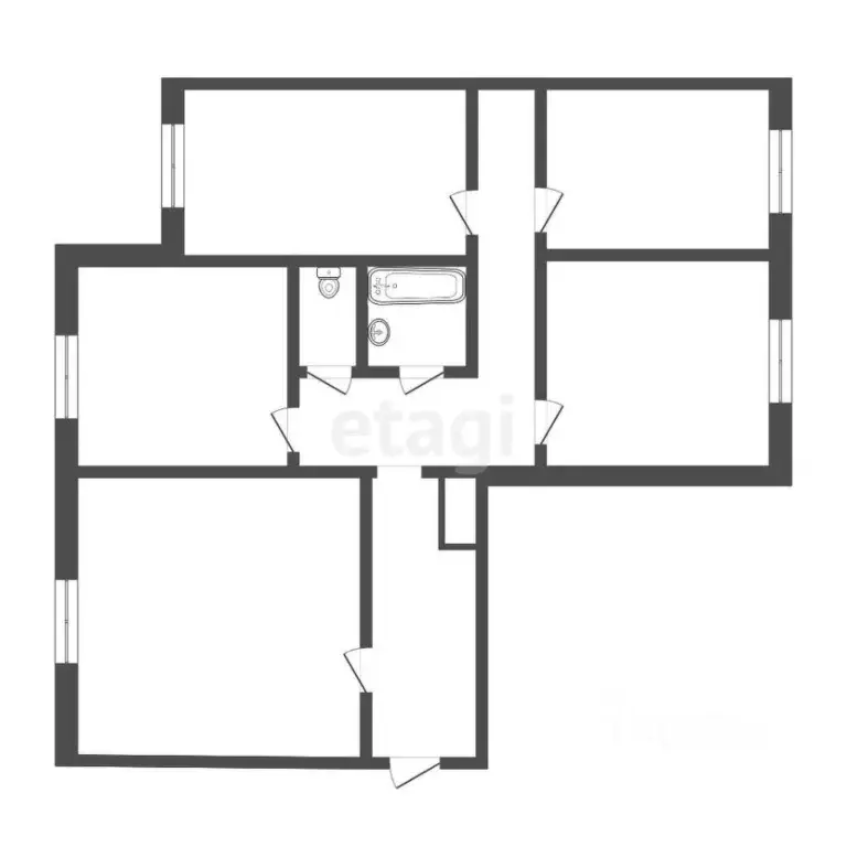 4-к кв. Тюменская область, Тюмень ул. Щербакова, 96А (83.0 м) - Фото 1