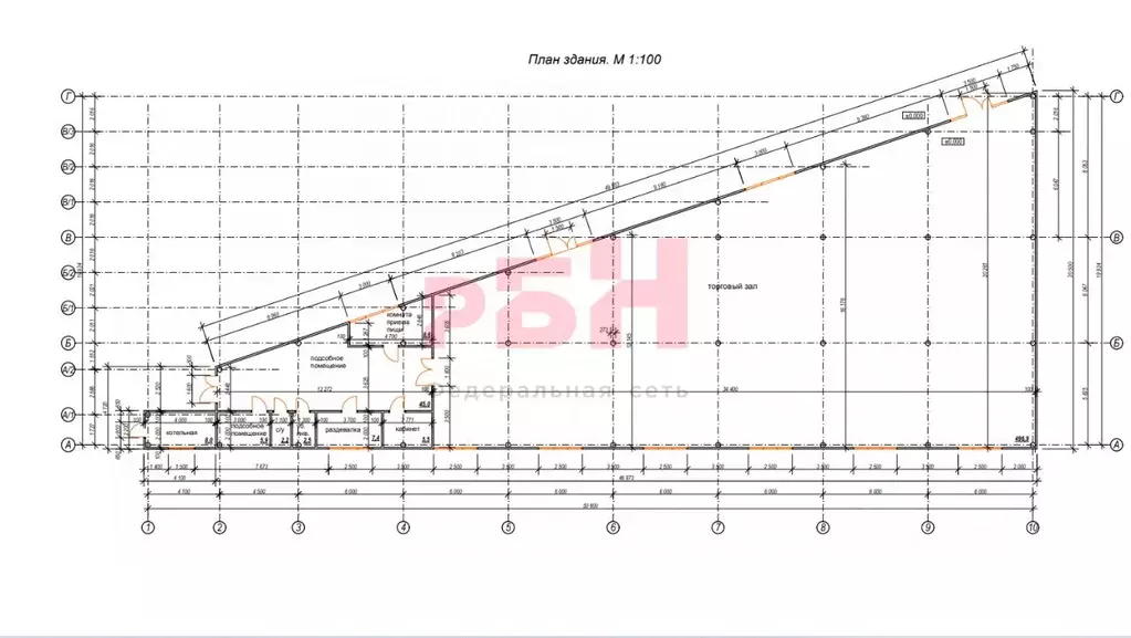 Торговая площадь в Самарская область, Кинель Муромская ул., 2А (452 м) - Фото 2