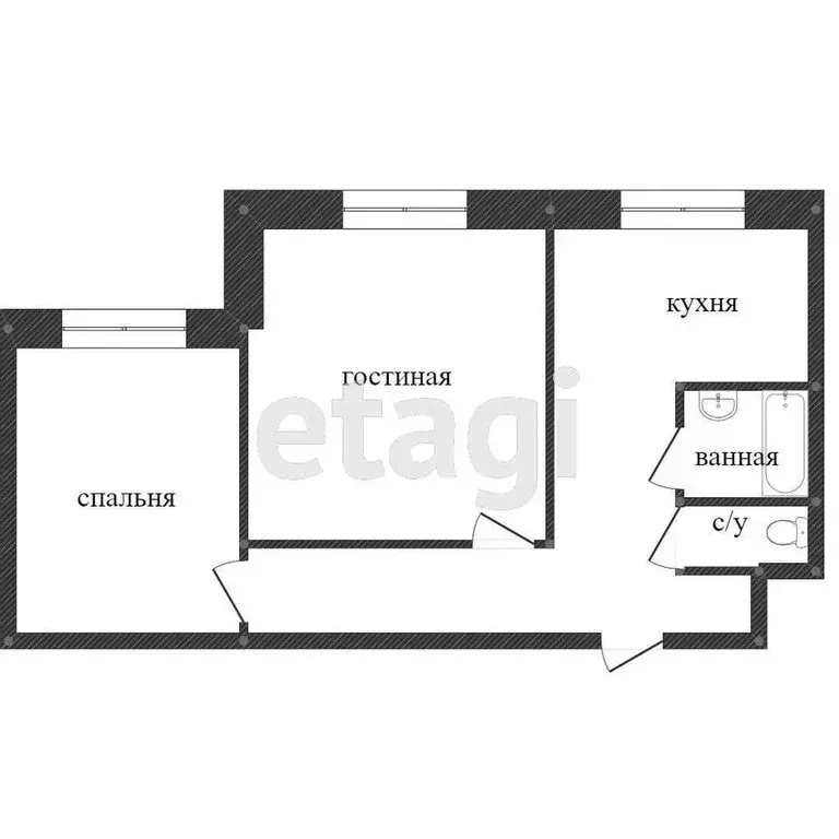 2-комнатная квартира: Ярославль, улица Урицкого, 47 (43.9 м) - Фото 1