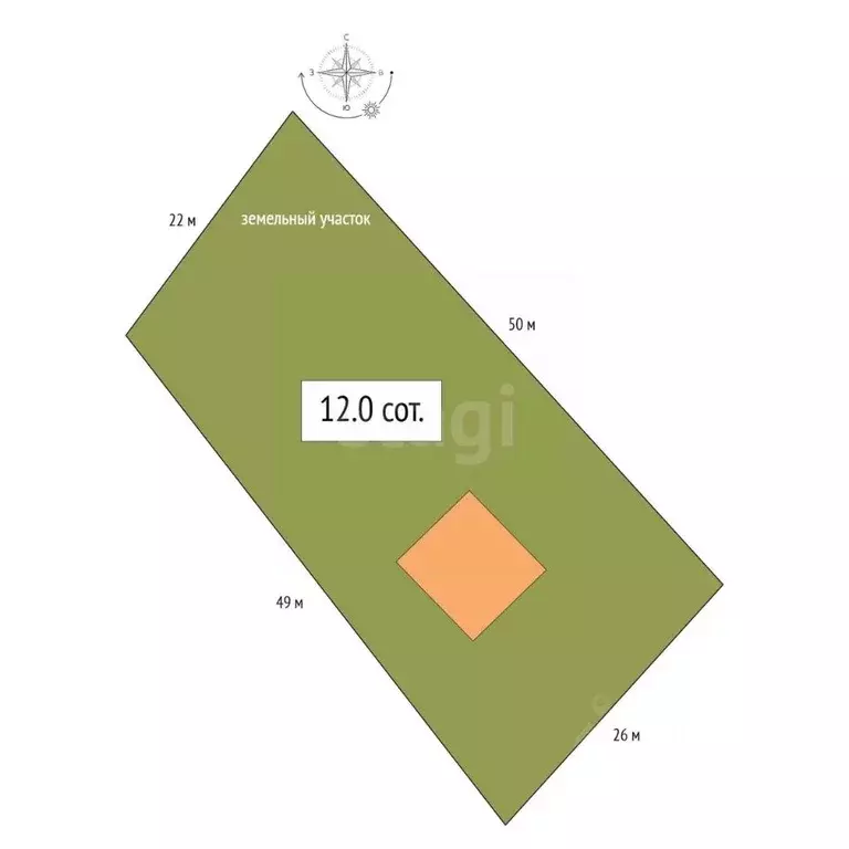 Участок в Алтай, Чемальский район, с. Уожан Заречная ул. (12.0 сот.) - Фото 2