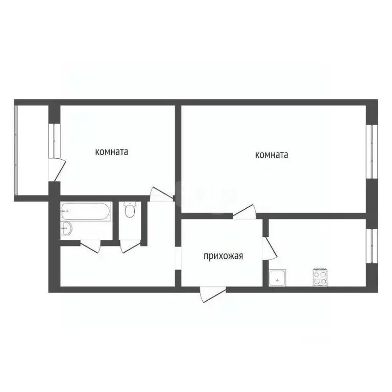 2-к кв. Севастополь просп. Античный, 64к4 (56.3 м) - Фото 1