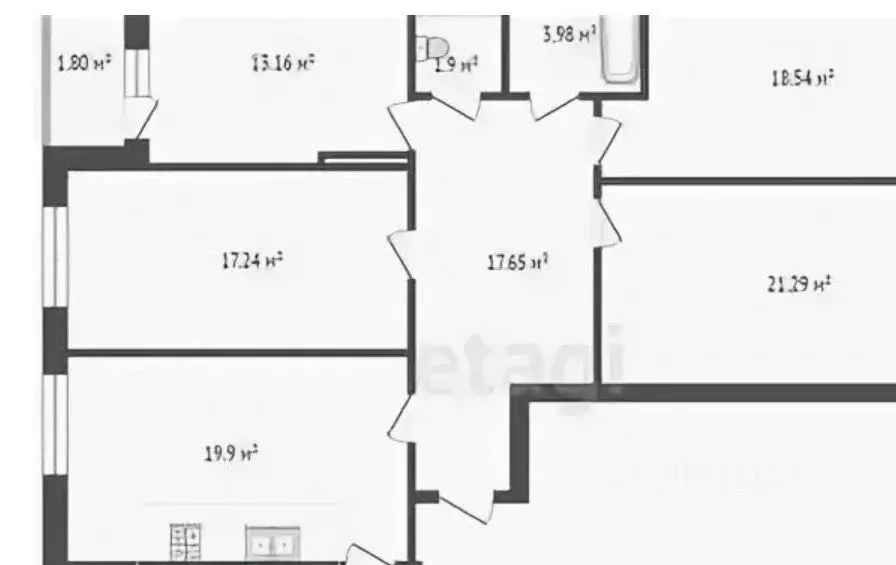 4-к кв. Москва Старокрымская ул., 15к1 (116.0 м) - Фото 1