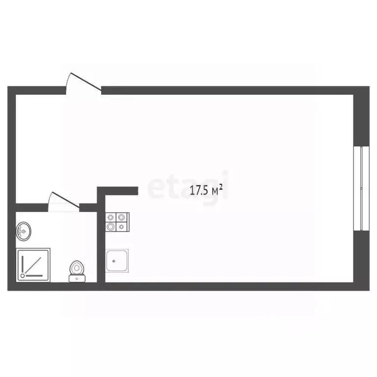 Комната Тюменская область, Тюмень Олимпийская ул., 27 (20.5 м) - Фото 1