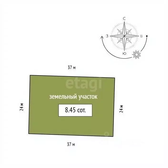 Участок в Красноярский край, Емельяновский муниципальный округ, ... - Фото 2