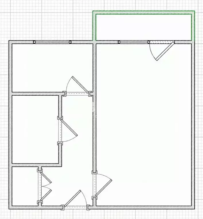 1-к кв. Костромская область, Кострома ул. Ленина, 94А (30.0 м) - Фото 2