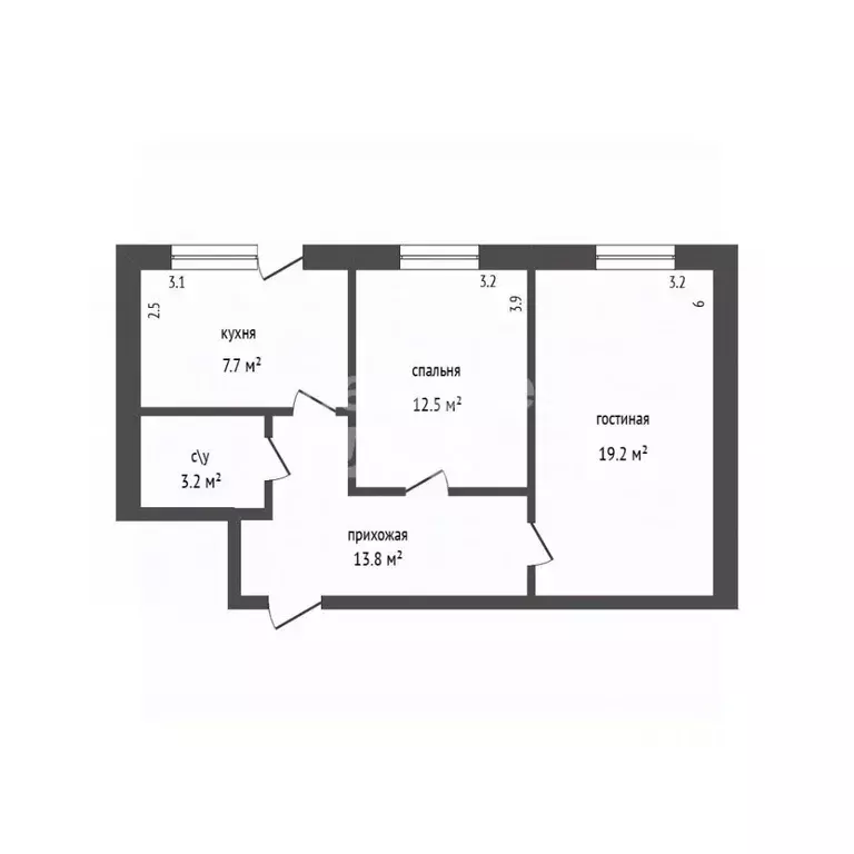 2-к кв. Дагестан, Дербент ул. Сальмана, 85Д (56.0 м) - Фото 2