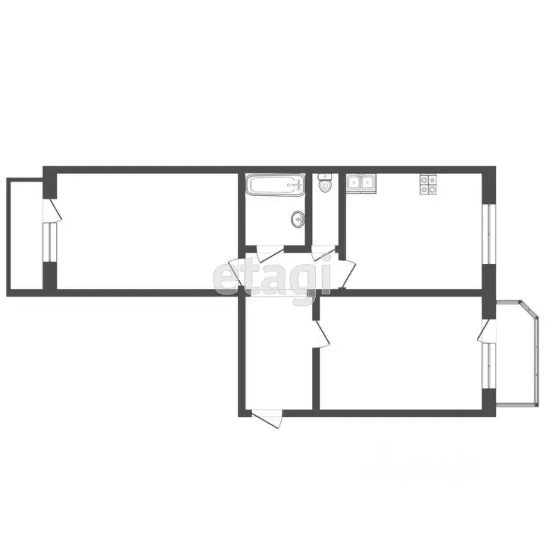 2-к кв. Тюменская область, Тюмень Широтная ул., 108к1 (64.7 м) - Фото 1