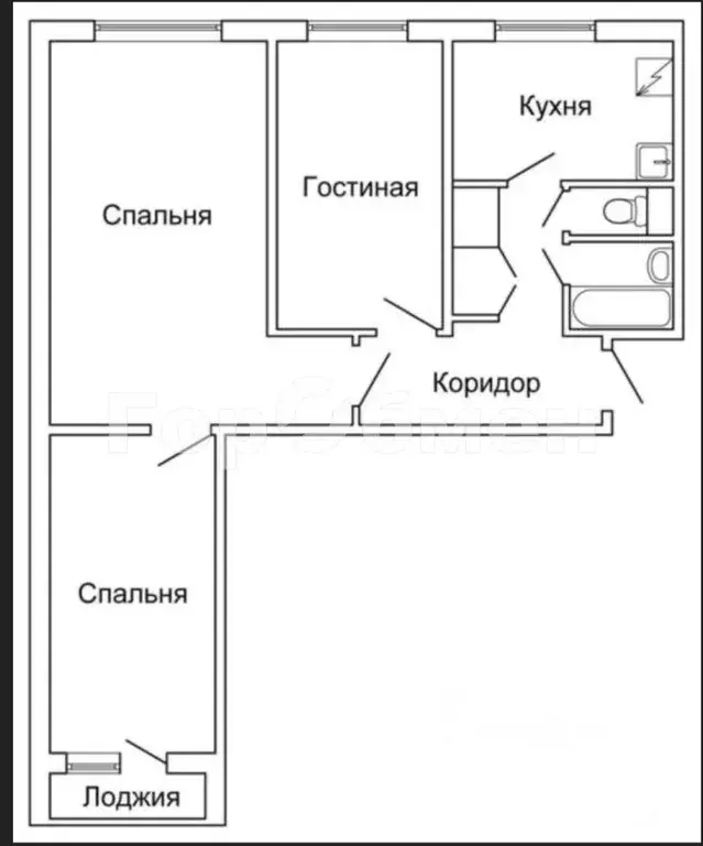 3-к кв. Москва просп. Андропова, 38 (56.0 м) - Фото 1