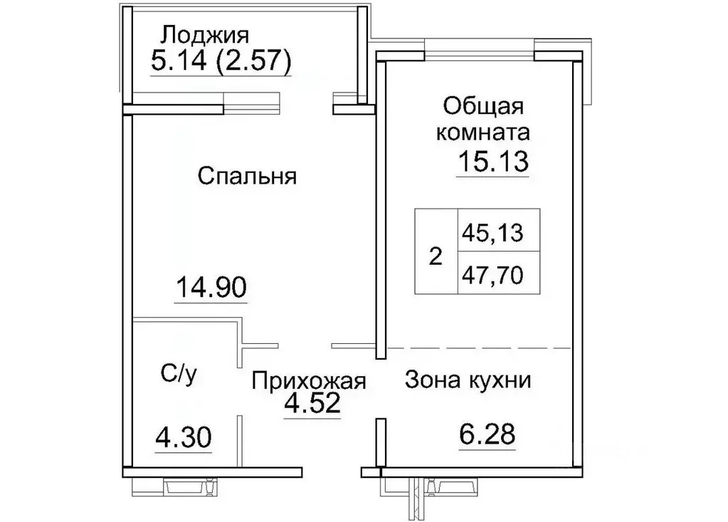 2-к кв. Новосибирская область, Новосибирский район, Краснообск рп, 3-й ... - Фото 0