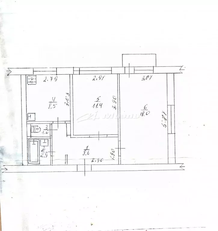 2-к кв. Крым, Красногвардейский район, Октябрьское пгт ул. Кондрашина, ... - Фото 2