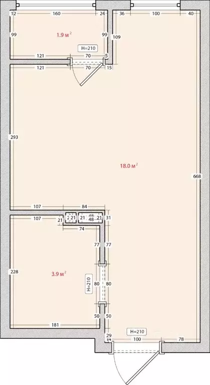 студия приморский край, владивосток ул. нейбута, 135с3 (23.9 м) - Фото 0