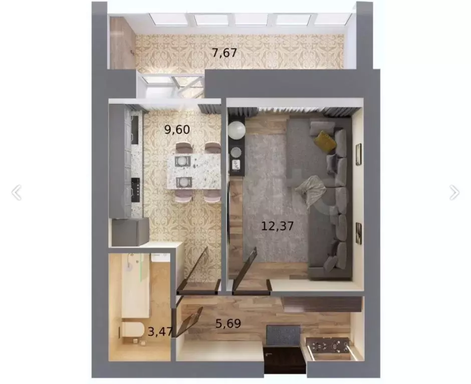 Продаётся 1-к квартира, 31.3 м - Фото 1