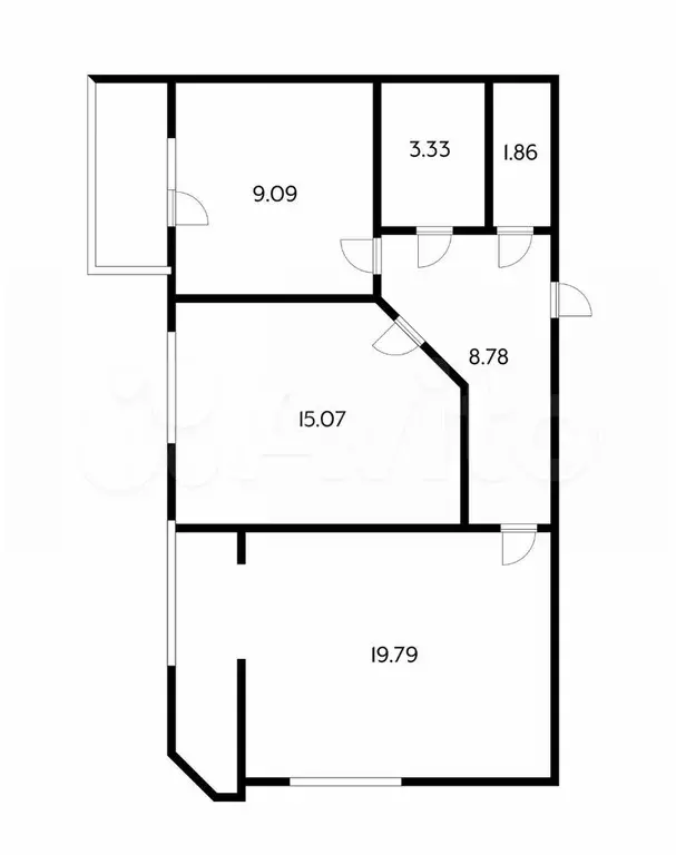 2-к. квартира, 65 м, 5/6 эт. - Фото 0
