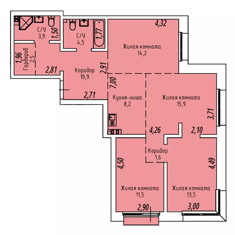 4-комнатная квартира: Иркутск, Култукская улица, 16 (87.7 м) - Фото 0