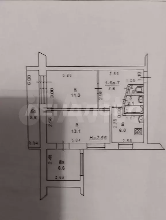 2-к. квартира, 47 м, 5/5 эт. - Фото 0