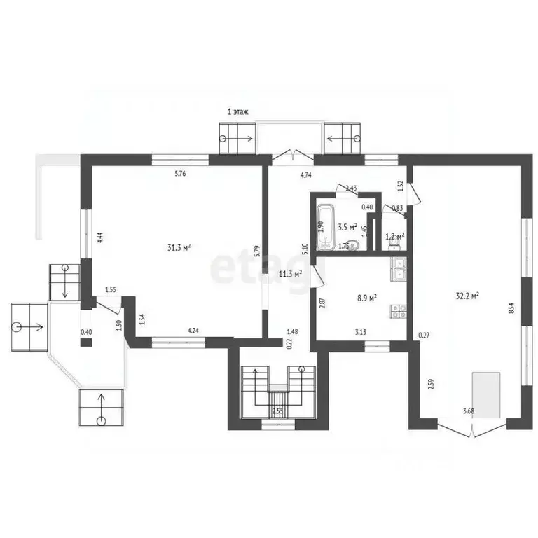 Дом в Калининградская область, Гурьевск Луговая ул., 5Б (261 м) - Фото 2