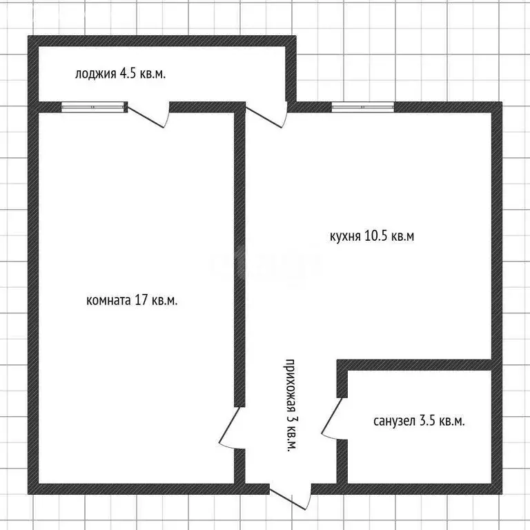 1-комнатная квартира: Краснодар, улица Западный Обход, 57к3 (33.7 м) - Фото 1