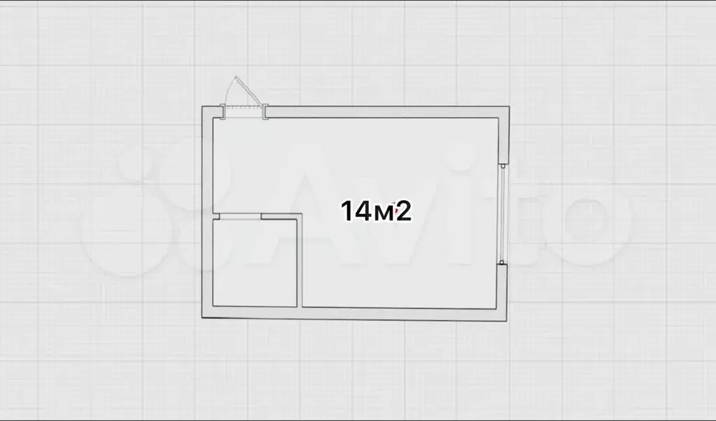 Квартира-студия, 14 м, 1/17 эт. - Фото 0