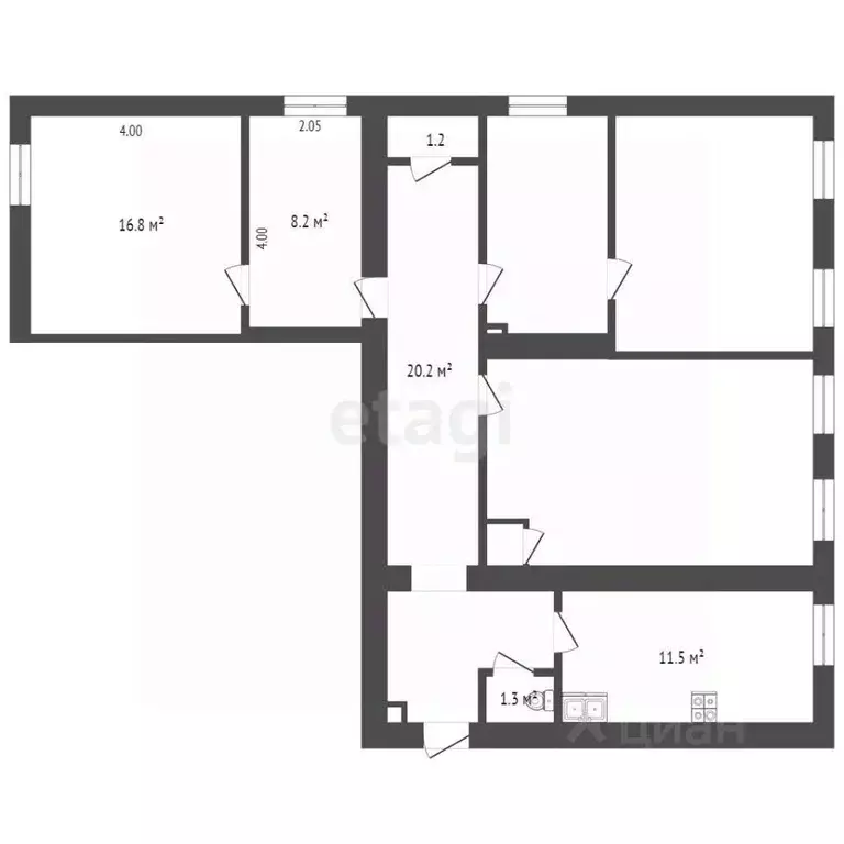 Комната Смоленская область, Смоленск ул. Реввоенсовета, 16 (18.0 м) - Фото 2