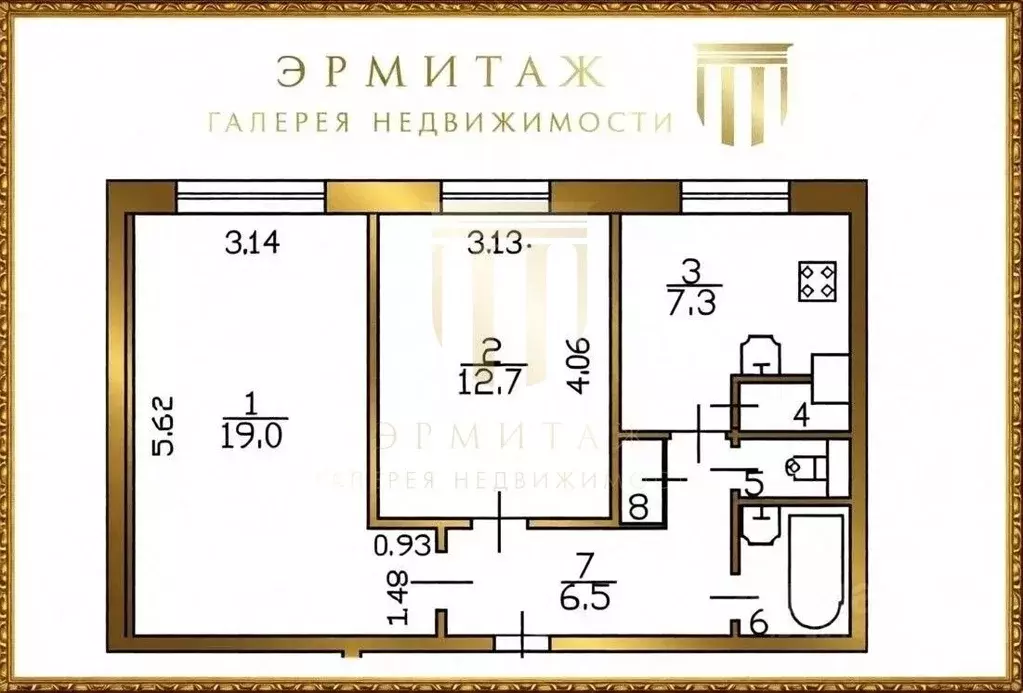 2-к кв. Санкт-Петербург просп. Наставников, 15К5 (50.4 м) - Фото 2