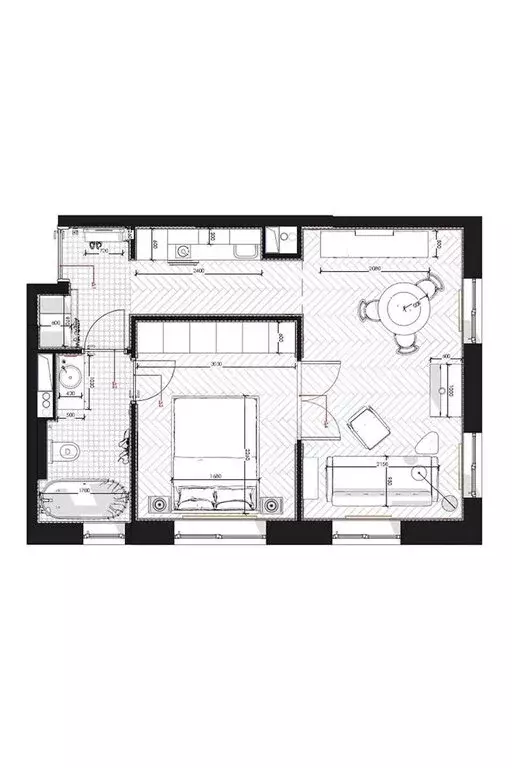 2-комнатная квартира: Пермь, улица Мира, 116 (44 м) - Фото 1