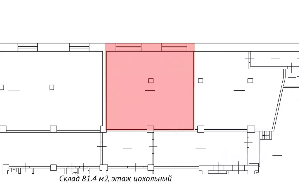 Склад в Санкт-Петербург Звенигородская ул., 9-11 (81 м) - Фото 1