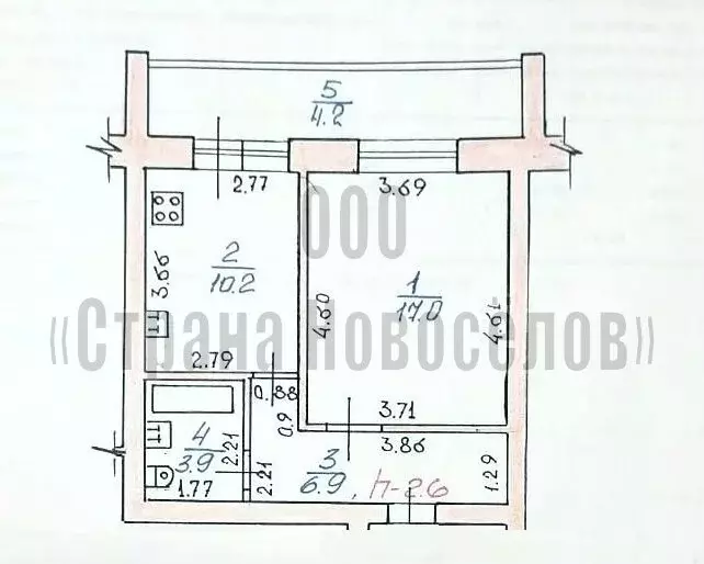 1-комнатная квартира: Саранск, улица Лазо, 16к2 (42.2 м) - Фото 2