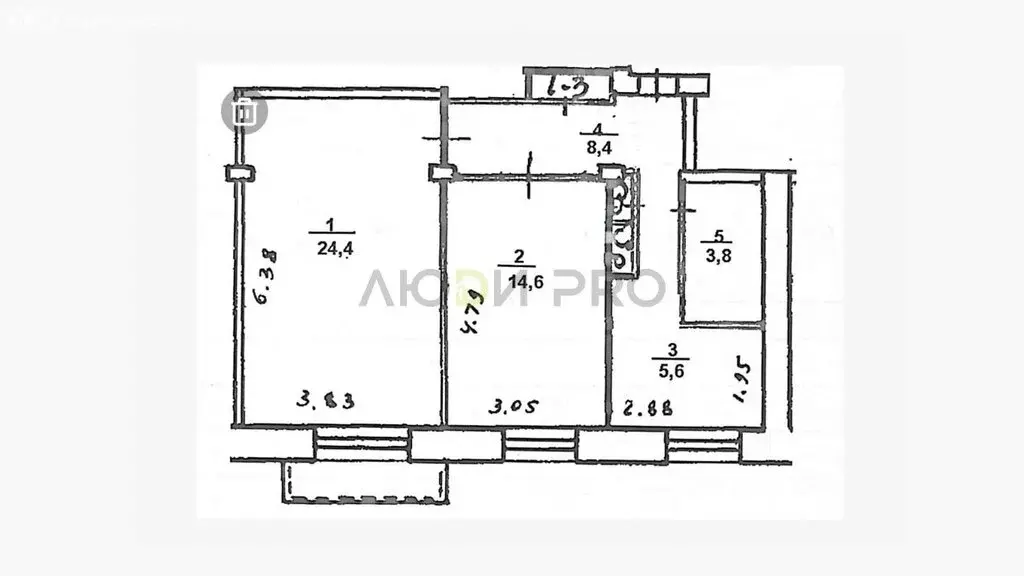 2-комнатная квартира: Уфа, проспект Октября, 11 (58.9 м) - Фото 1