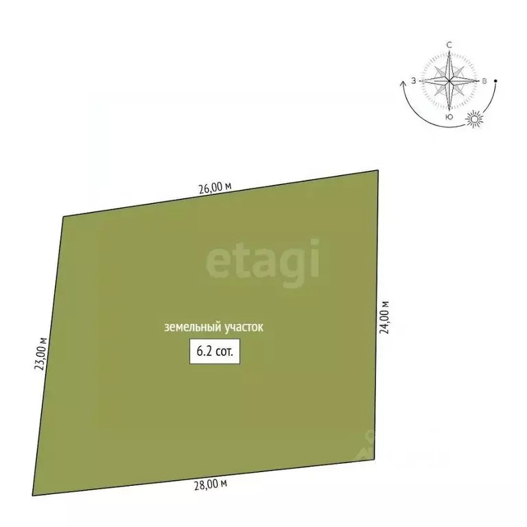 Участок в Амурская область, Благовещенск Рассвет СТ, 78 (6.2 сот.) - Фото 2